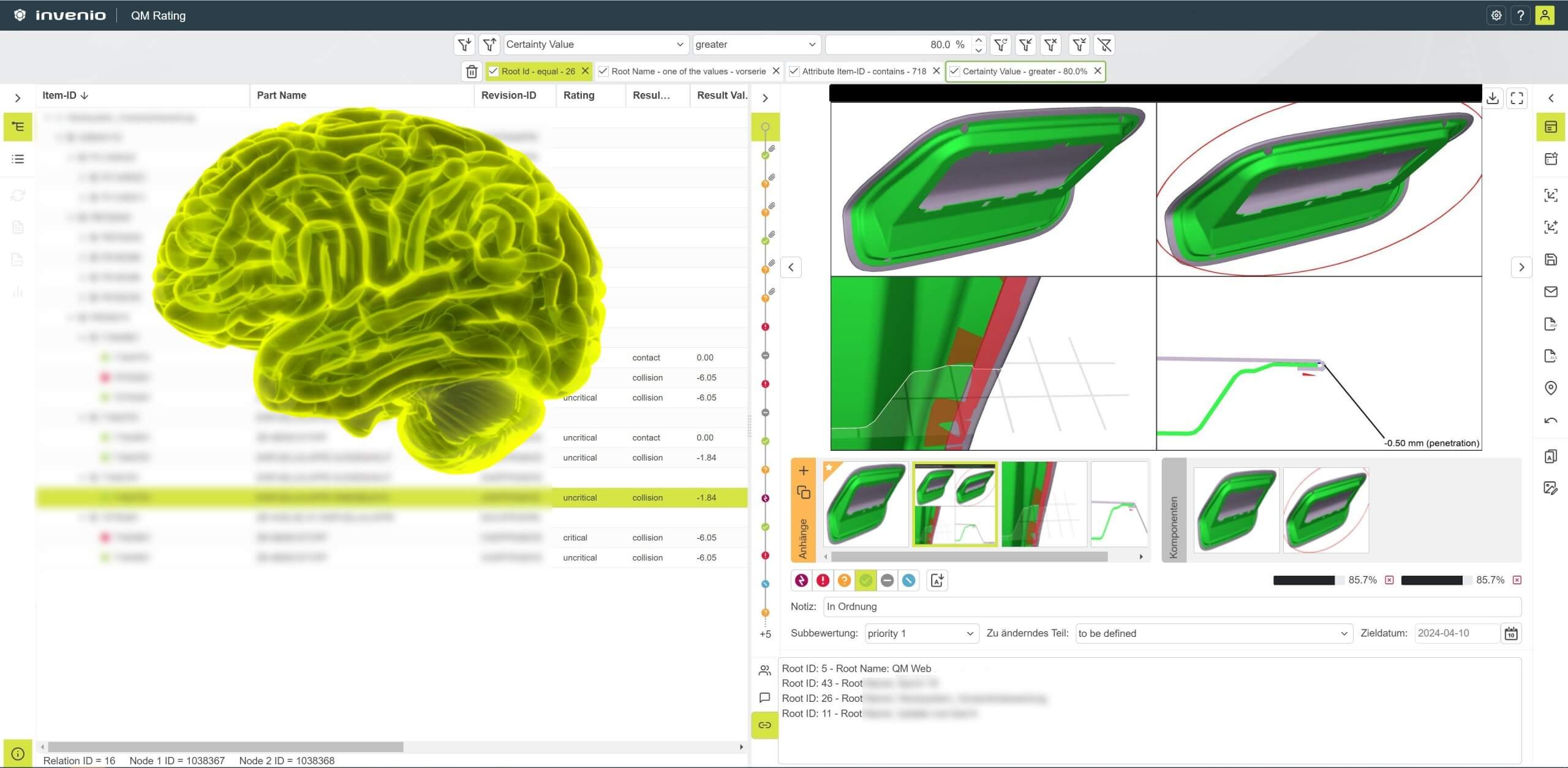 Quality-Monitor mit integrierter KI